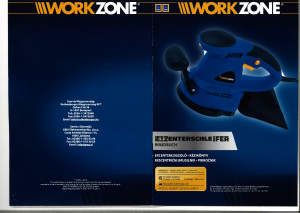 Használati útmutató Workzone JD2507T Excentercsiszoló