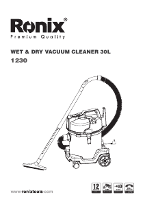 Manual Ronix 1230 Vacuum Cleaner