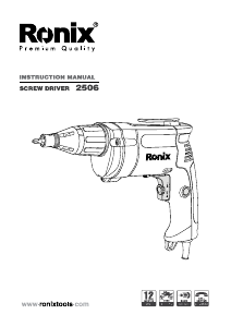 Manual Ronix 2506 Screw Driver