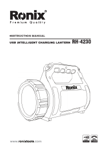 Handleiding Ronix RH-4230 Zaklamp