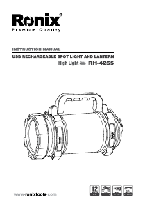 Handleiding Ronix RH-4255 Zaklamp