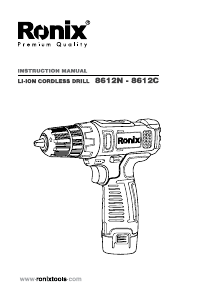 Manual Ronix 8612N Drill-Driver