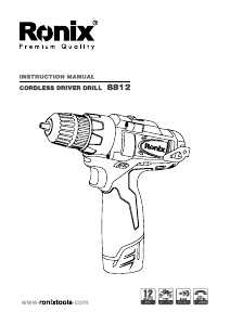 Manual Ronix 8812 Drill-Driver