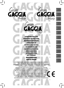 Manual de uso Gaggia GranDeLuxe Máquina de café espresso