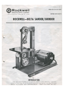 Handleiding Rockwell 31-350 Tafelslijpmachine