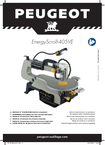 Mode d’emploi Peugeot EnergyScroll-405VE Scie à chantourner