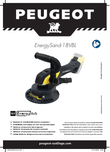 Manual Peugeot EnergySand-18VBL Lixadeira excêntrica