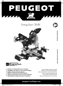 Manual Peugeot EnergySaw-18VBL Serra de esquadria