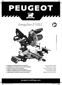 Manual Peugeot EnergySaw-210SL2 Mitre Saw