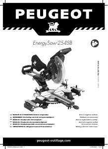 Mode d’emploi Peugeot EnergySaw-254SB Scie à onglet