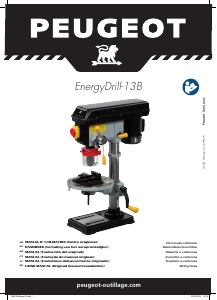 Manual Peugeot EnergyDrill-13B Berbequim de mesa