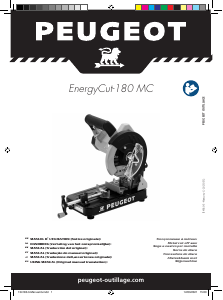 Manual Peugeot EnergyCut-180MC Serra de esquadria metal