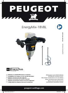 Manual Peugeot EnergyMix-18VBL Cement Mixer