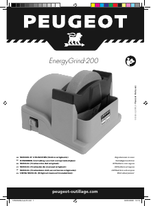 Manual de uso Peugeot EnergyGrind-200 Amoladora de banco