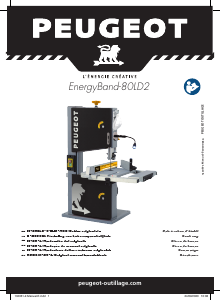 Handleiding Peugeot EnergyBand-80LD2 Bandzaag