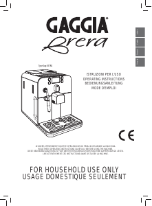 Manual Gaggia Brera Coffee Machine