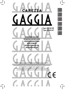 Handleiding Gaggia Carezza Koffiezetapparaat