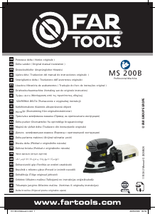 Vadovas Far Tools MS 200B Delta šlifuoklis