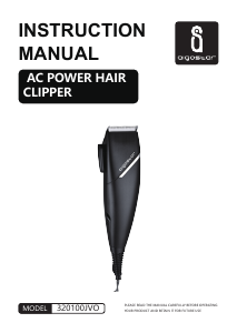 Manual Aigostar 320100JVO Hair Clipper