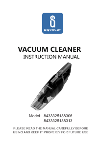 Manual Aigostar 8433325188313 Handheld Vacuum