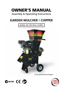 Manual BBT BBT-MUL-6.5HPBS Garden Shredder