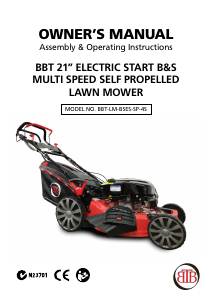 Manual BBT BBT-LM-BSES-SP-4S Lawn Mower