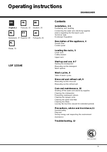 Bedienungsanleitung Hotpoint-Ariston LDF 12314 E EU Geschirrspüler