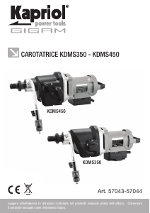 Manual Kapriol KDMS450 Diamond Drill