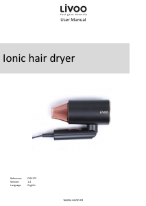 Manual Livoo DOS173 Hair Dryer