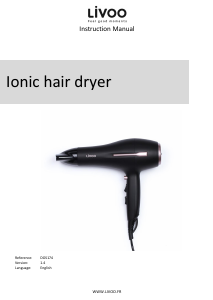 Manual Livoo DOS174 Hair Dryer