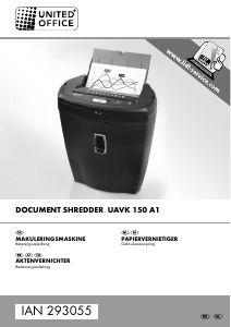 Handleiding United Office UAVK 150 A1 Papiervernietiger