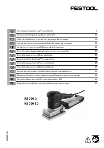 Manual Festool RS 300 EQ Lixadeira vibratória