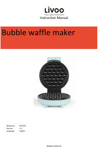 Manual Livoo DOP233 Waffle Maker