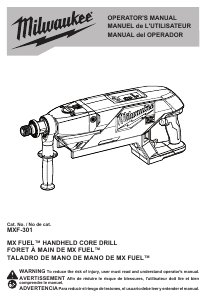 Handleiding Milwaukee MXF-301 Diamantboormachine