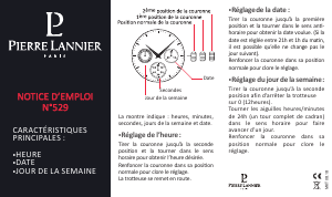 Manual Pierre Lannier 253C164 Beaucour Watch