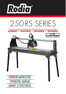 Manual Rodia 2515RS Tile Cutting Machine