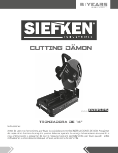 Manual Siefken CD3525 Cut Off Saw