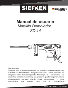 Manual de uso Siefken SD14 Martillo de demolición