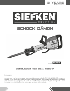 Manual de uso Siefken SD58 Martillo de demolición