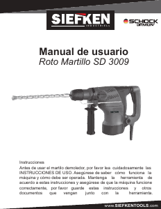 Manual de uso Siefken SD3009 Martillo perforador