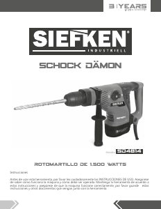 Manual de uso Siefken SD4814 Martillo perforador