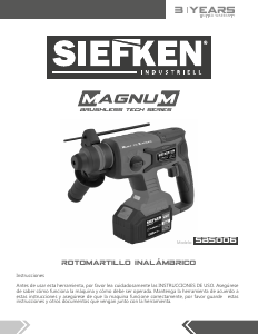 Manual de uso Siefken SBS006 Martillo perforador