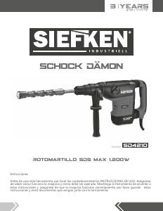 Manual de uso Siefken SD4210 Martillo perforador