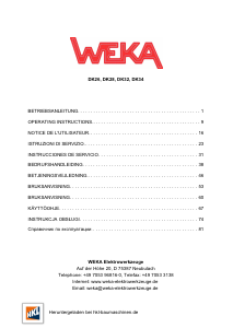 Manual Weka DK34 Diamond Drill