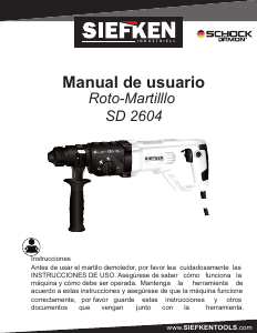 Manual de uso Siefken SD2604 Martillo perforador