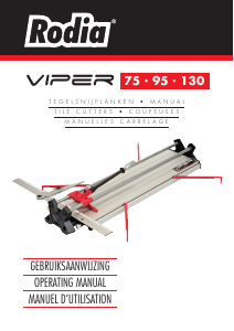 Посібник Rodia Viper 130 Машина для різання керамічної плитки