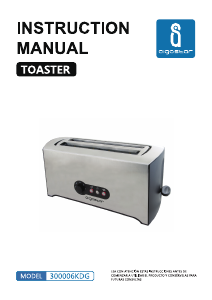 Manuale Aigostar 300006KDG Tostapane