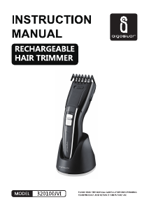 Manual Aigostar 320100JVI Hair Clipper