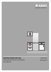 Manual Asko RFN232041S Fridge-Freezer