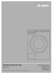 Manual Asko W2086C.W2 Washing Machine